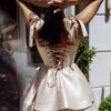 Рокля Champagne Sculpted Corset - Thumbnail Image 3