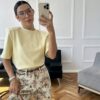 Тениска с подплънки •Butter Yellow• - Thumbnail Image 9