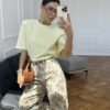 Тениска с подплънки •Butter Yellow• - Thumbnail Image 1