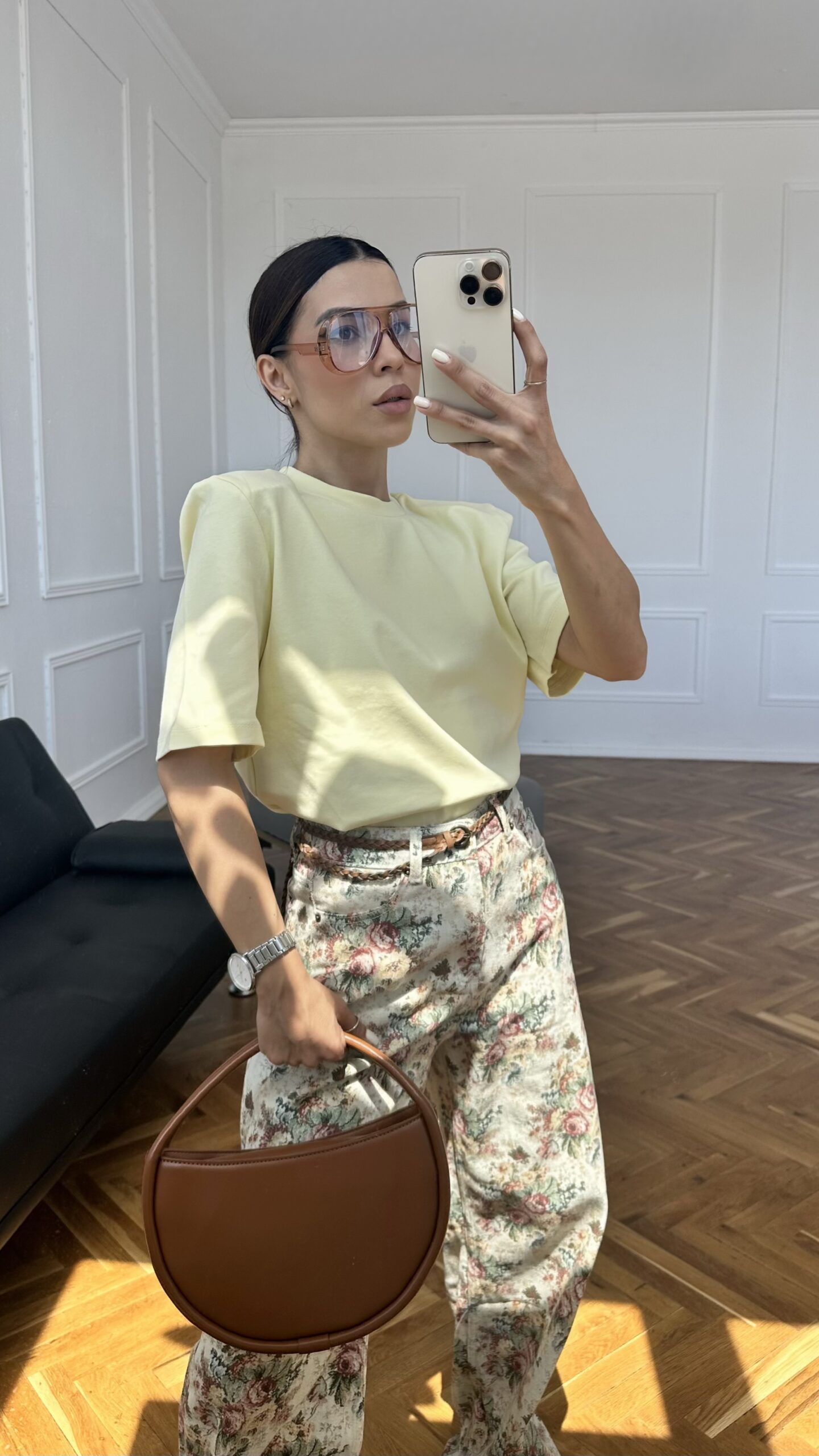 Тениска с подплънки •Butter Yellow• - Image 7