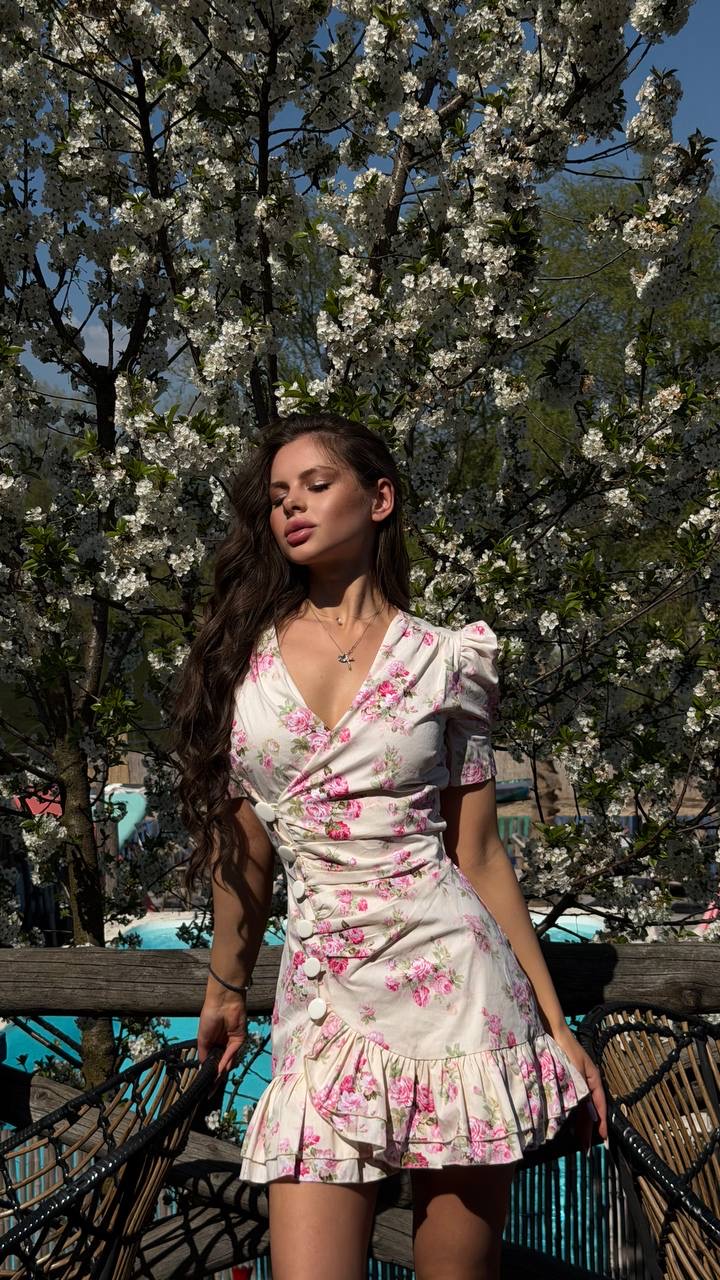 Рокля •Sienna Floral• beige - Image 7