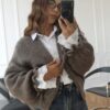 Cardigan Oxford Mocha - Thumbnail Image 3