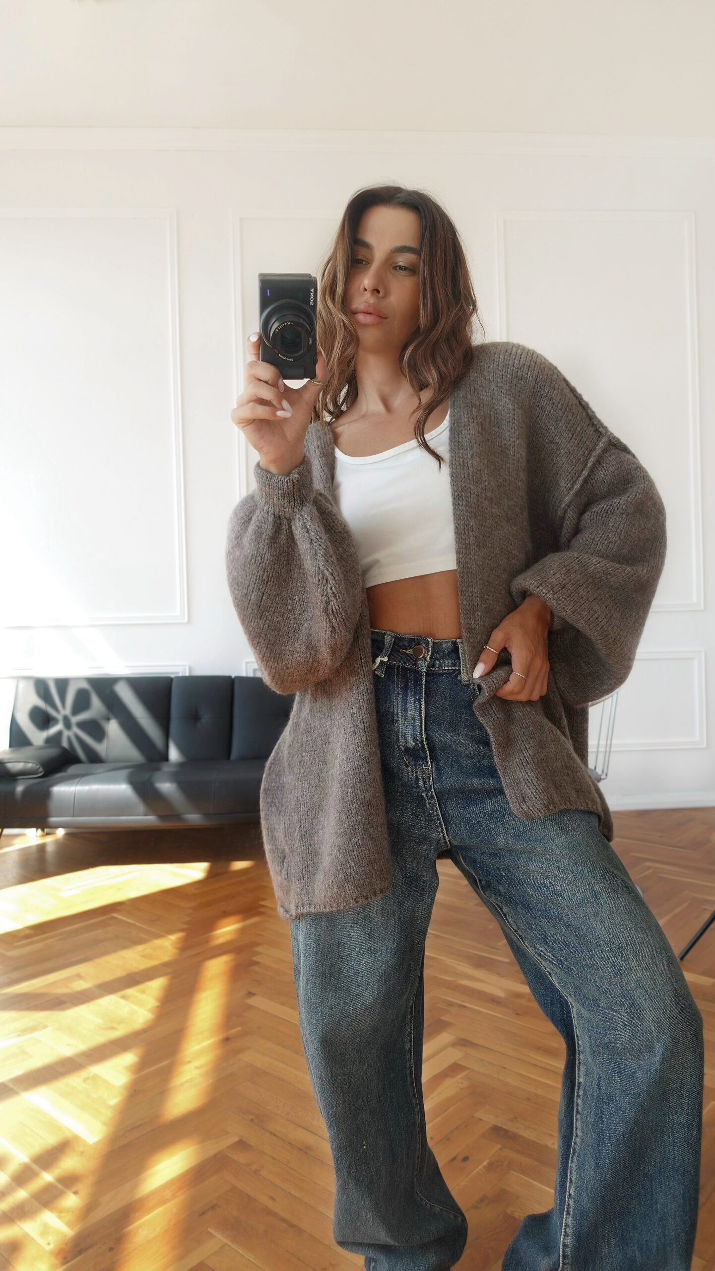 Mila Wool Cardigan /mocha/ - Image 7