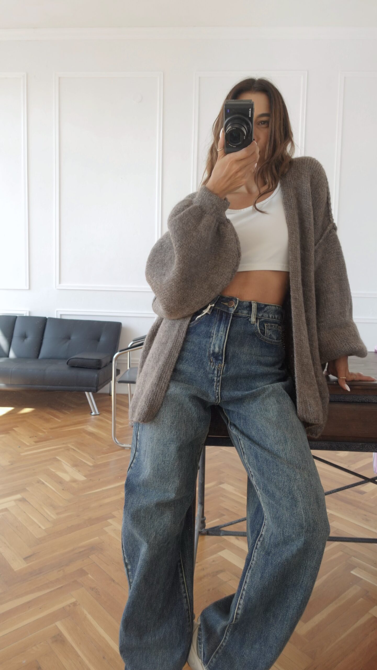Mila Wool Cardigan /mocha/ - Image 4