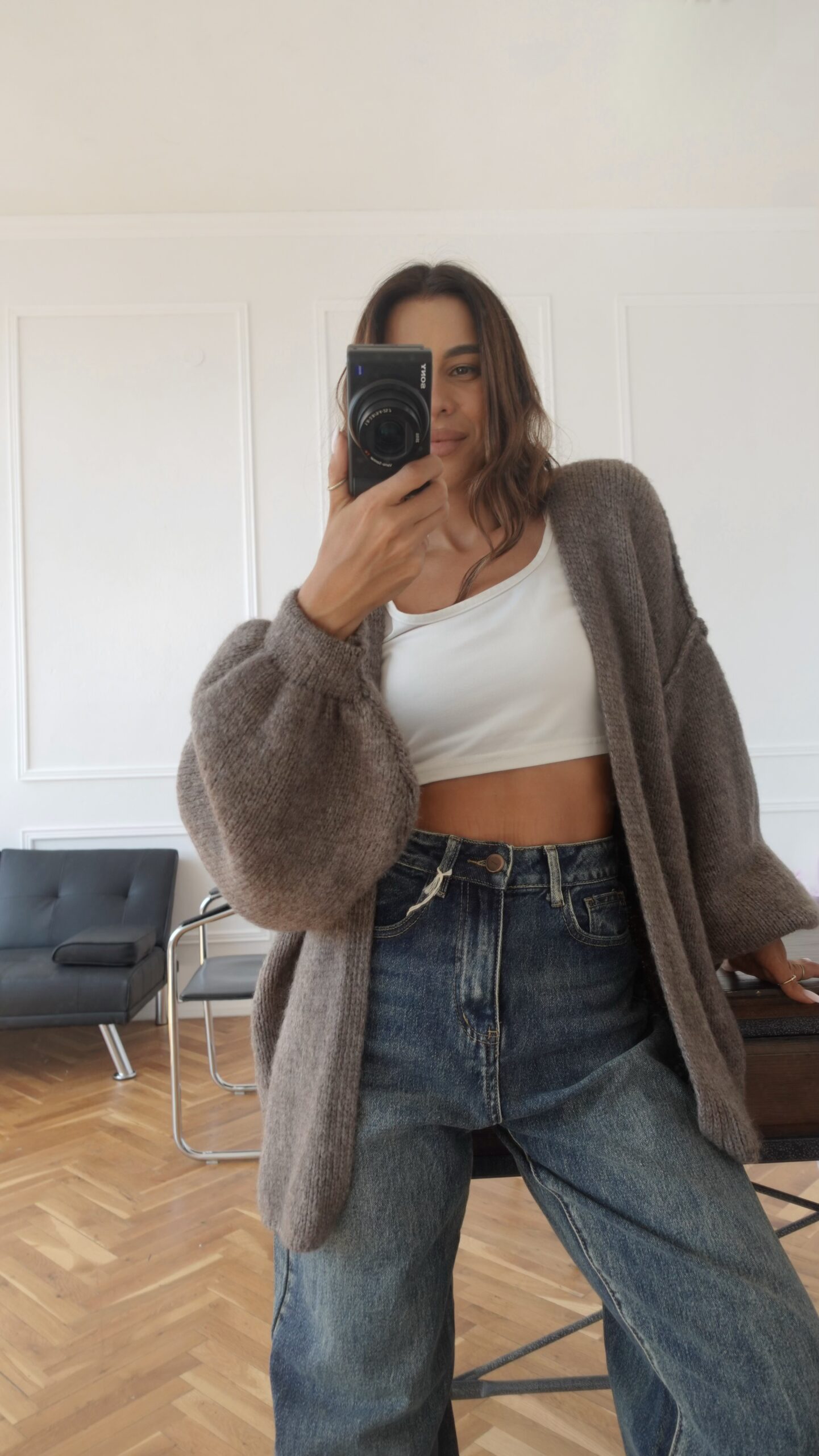 Mila Wool Cardigan /mocha/ - Image 3
