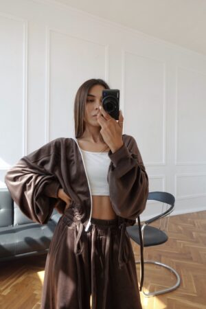 Велурен сет •In my comfort era• Chocolate