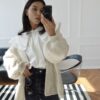 Mila Wool Cardigan /ecru/ - Thumbnail Image 6