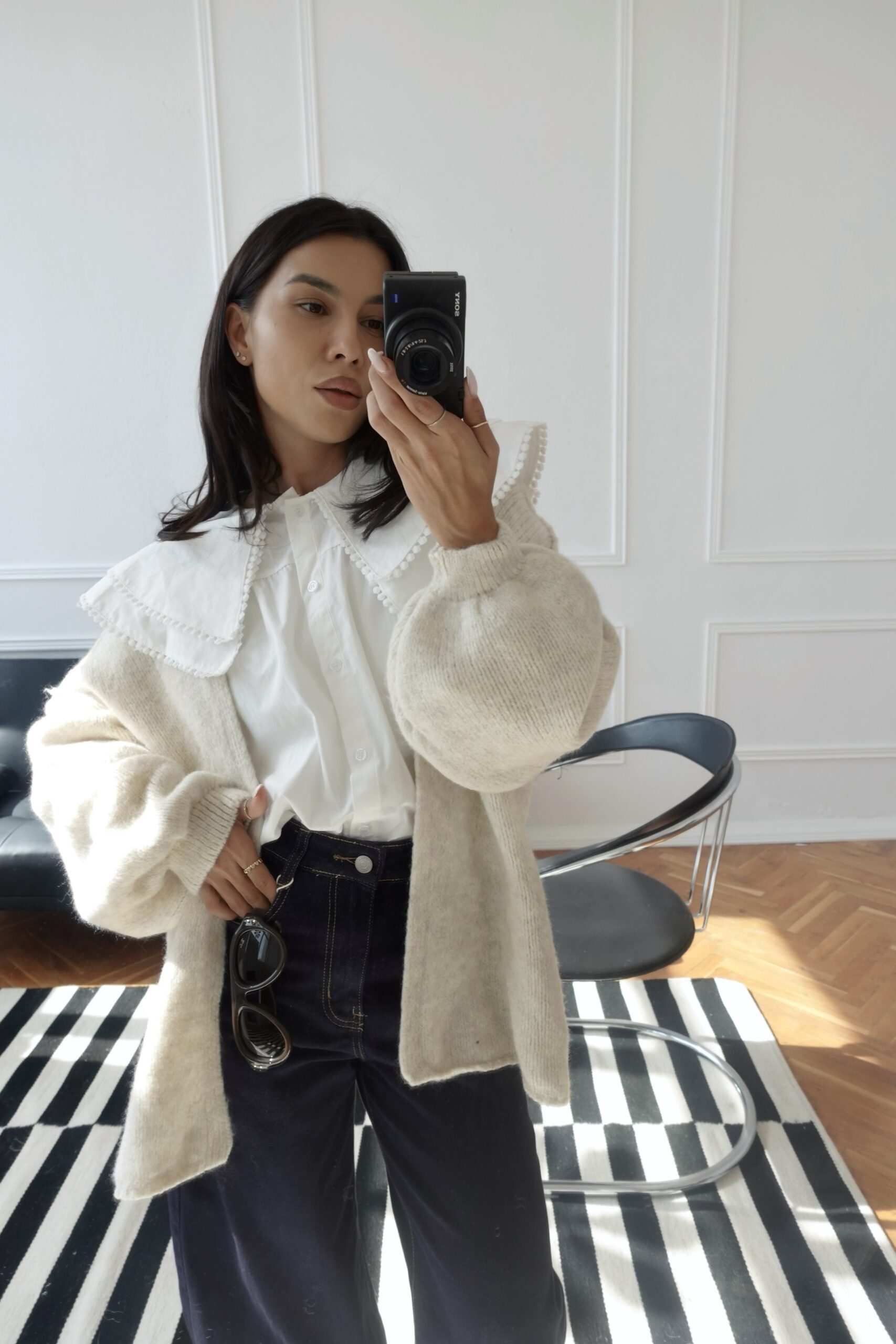 Mila Wool Cardigan /ecru/ - Image 6