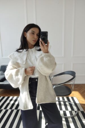 Mila Wool Cardigan /ecru/