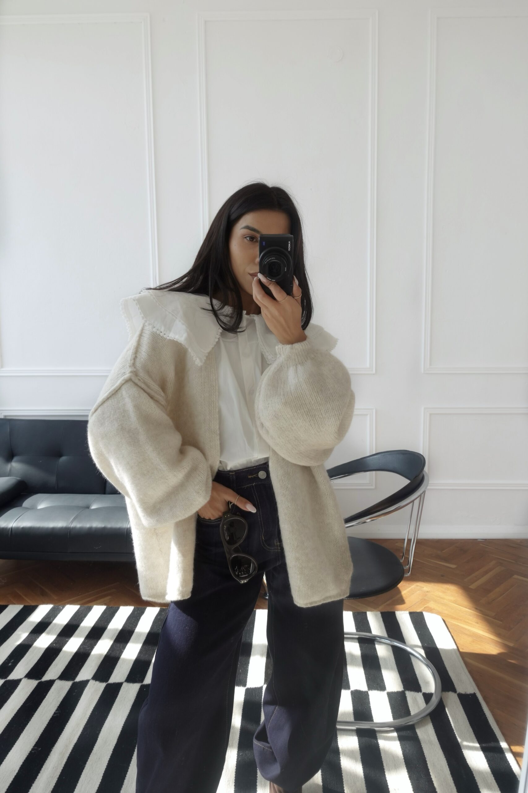 Mila Wool Cardigan /ecru/ - Image 4