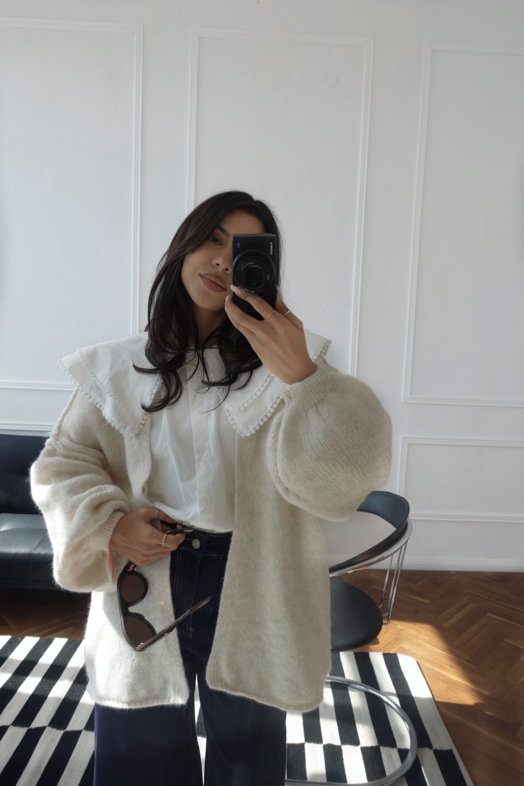 Mila Wool Cardigan /ecru/ - Image 3