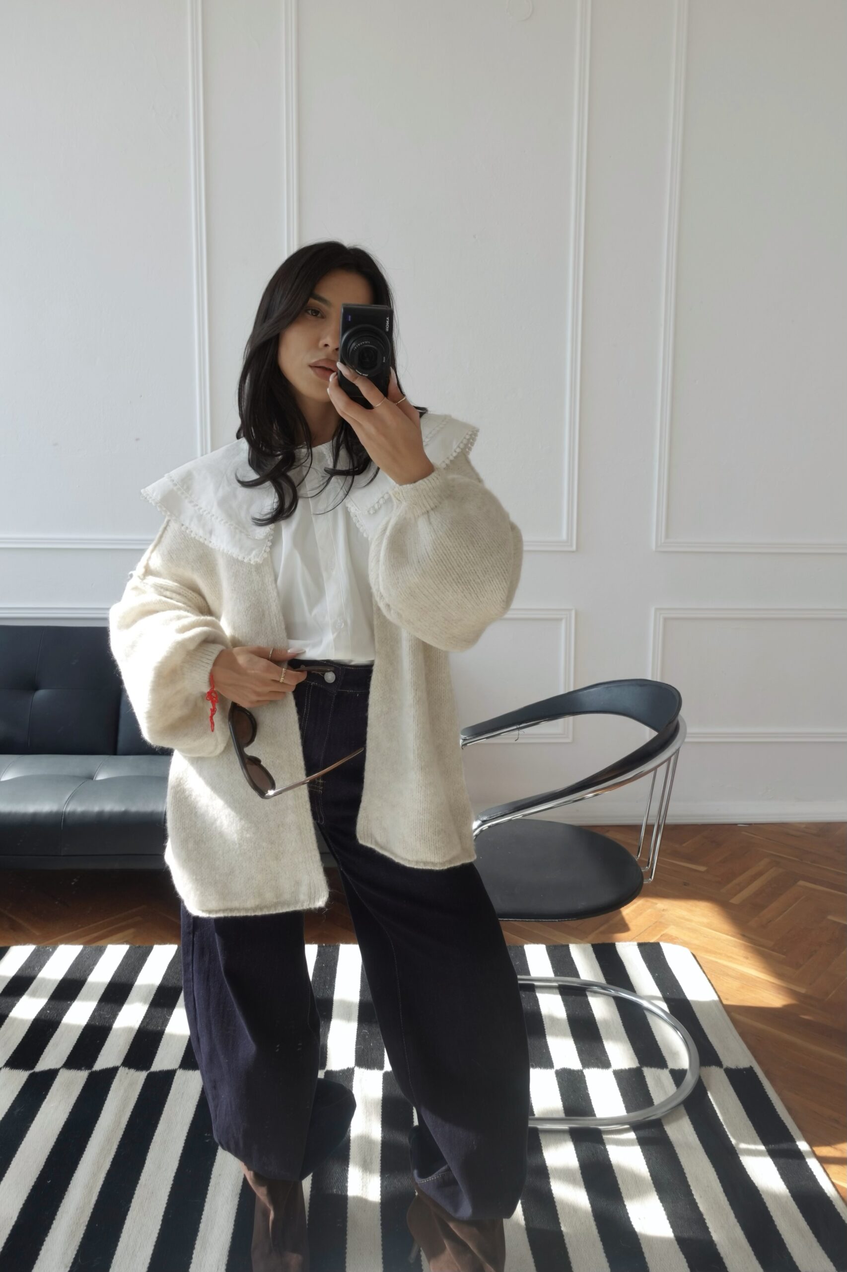 Mila Wool Cardigan /ecru/ - Image 2