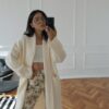 Ecru Knitted Cardigan - Thumbnail Image 5