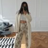 Ecru Knitted Cardigan - Thumbnail Image 4